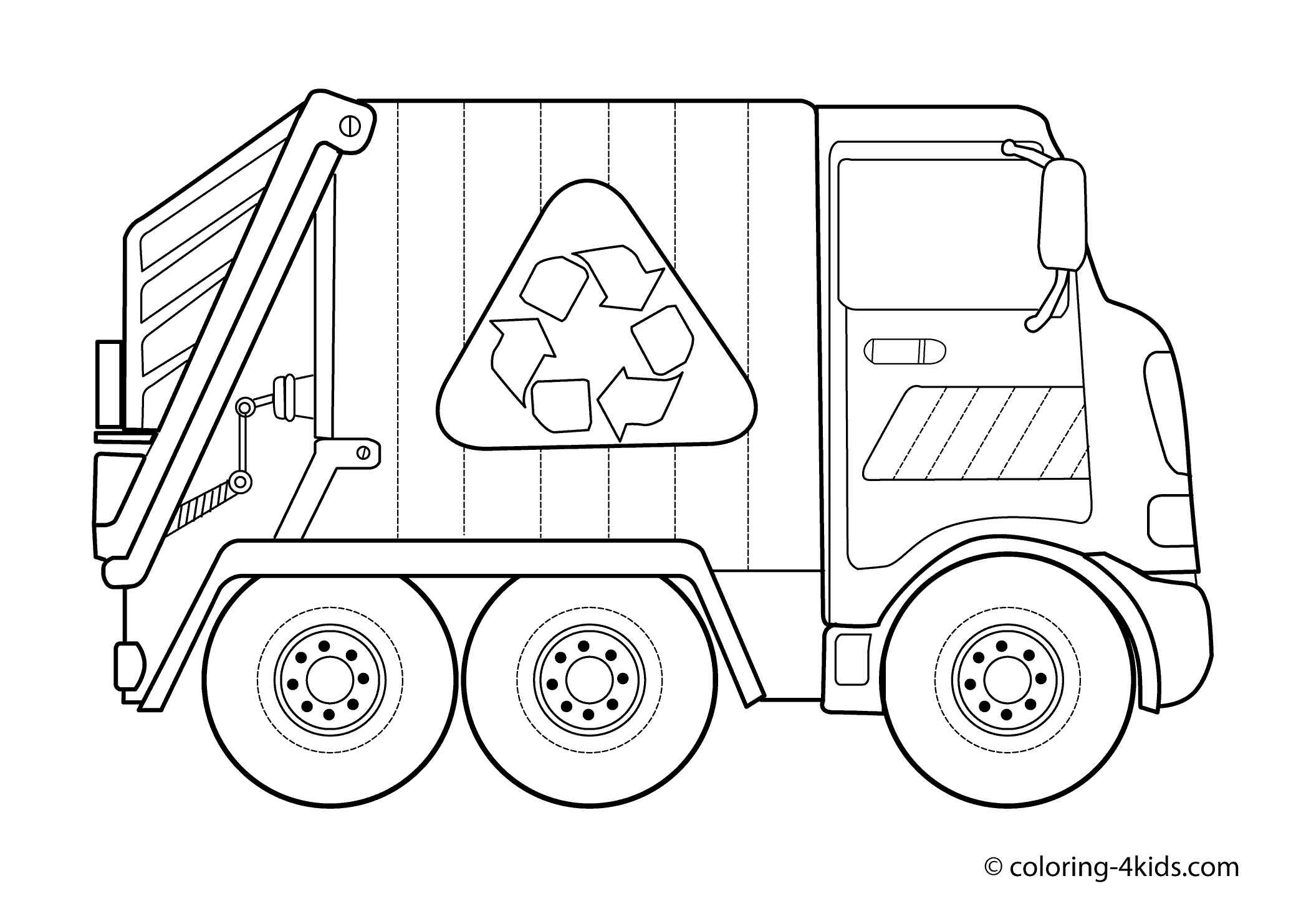 garbage coloring pages to print - photo #11